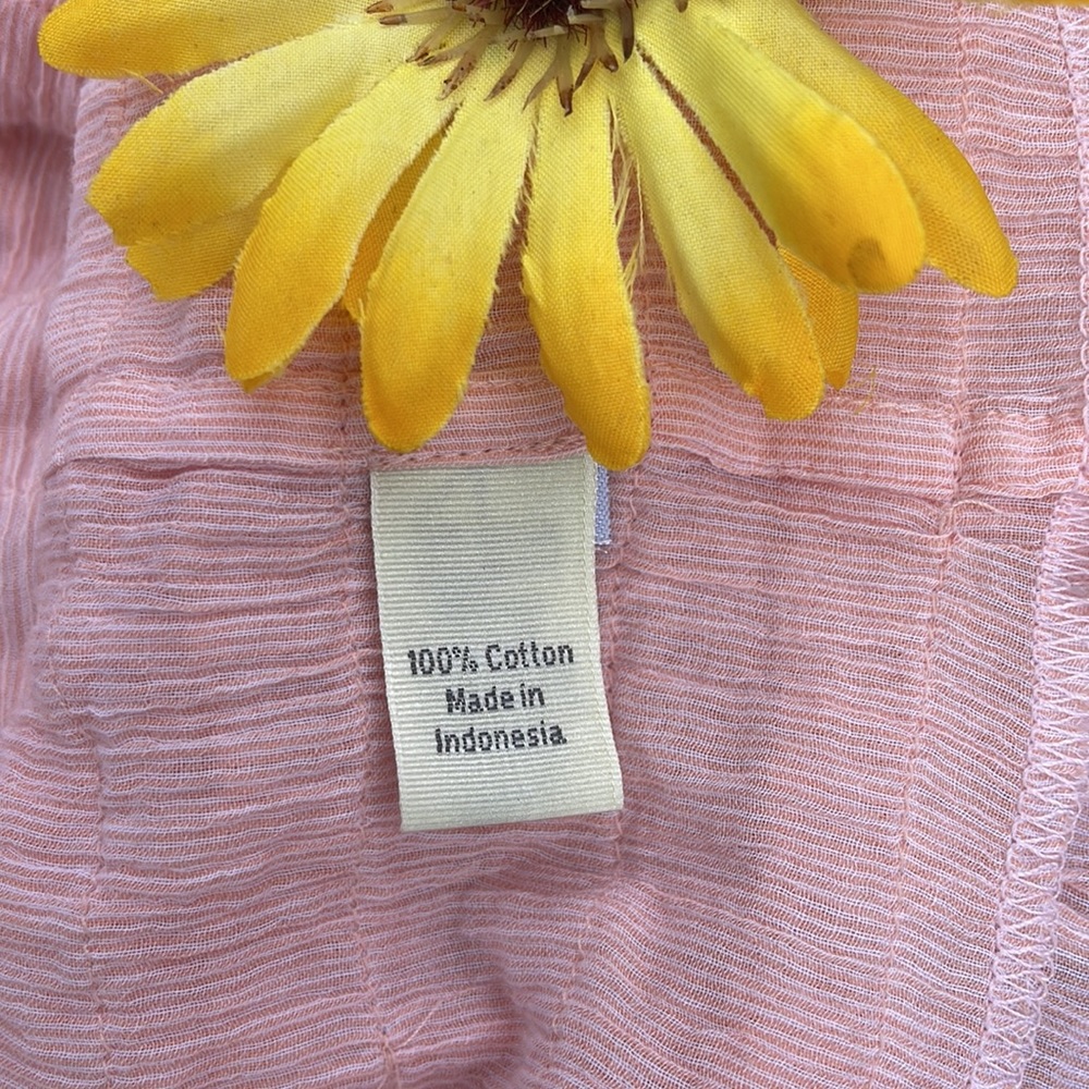 🌺 BOUTIQUE; Feminine & Flirty “BARBIE” Cotton Peach Ruffle Dress in Misses XS! - Picture 5 of 6